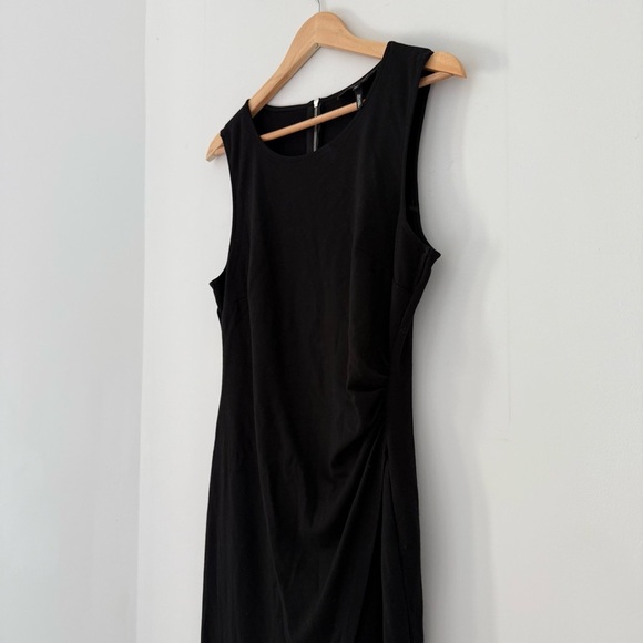 Robert Rodriguez black draped LBD sleeveless sheath dress - Medium - Picture 5 of 7